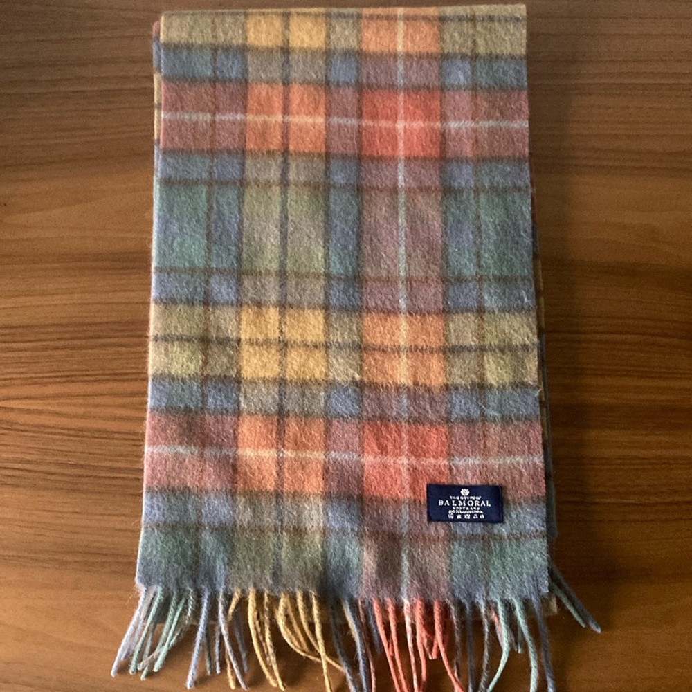 Balmoral Lambswool Scarf - Multicolor- Never Worn